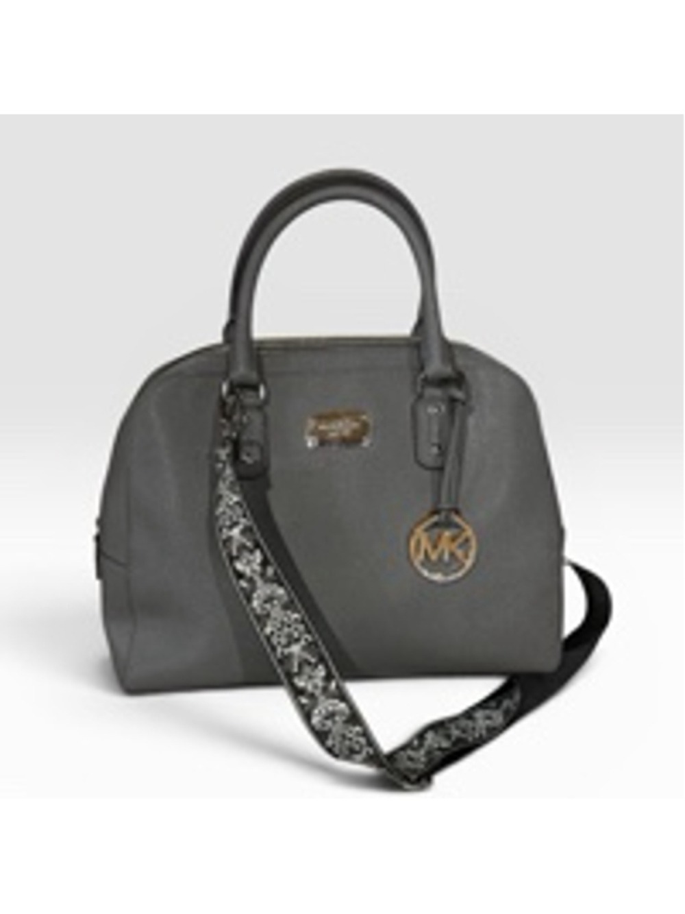 Women's Michael Kors Gray Satchel with Crossbody Strap
